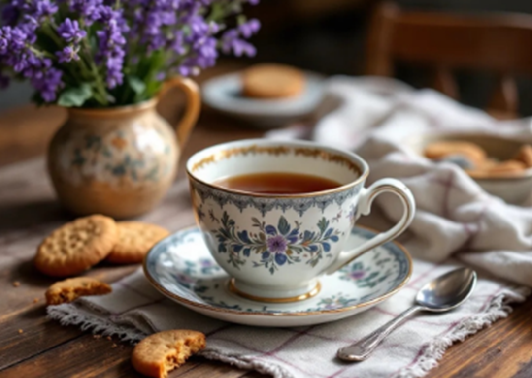 Hot Ginger Kahwa Tea with GreenKarmas Detox Ayurvedic Kahwa Tea