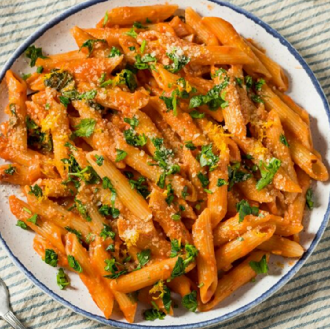 Honey Tomato Pasta with GreenKarmas Nigella Seed Sauce