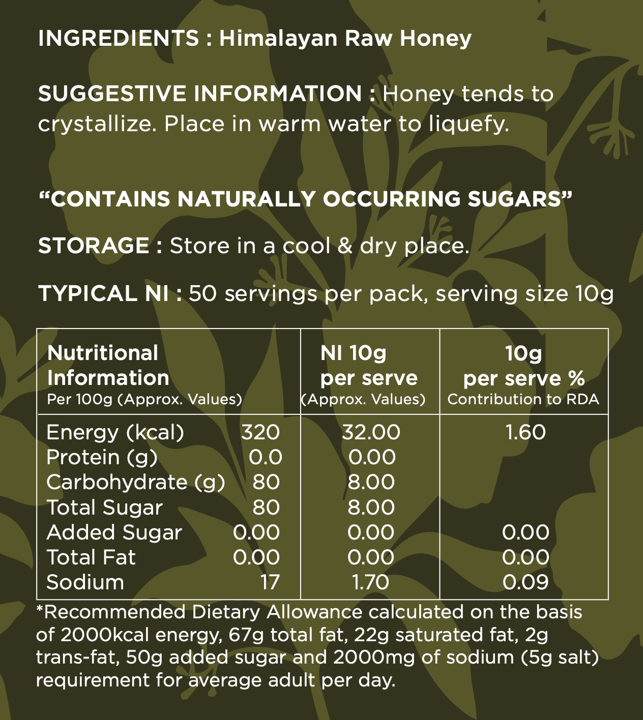 NMR Approved Himalayan Honey