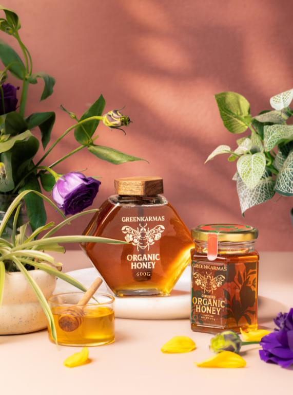 Organic Honey - Honeycomb Bottle
