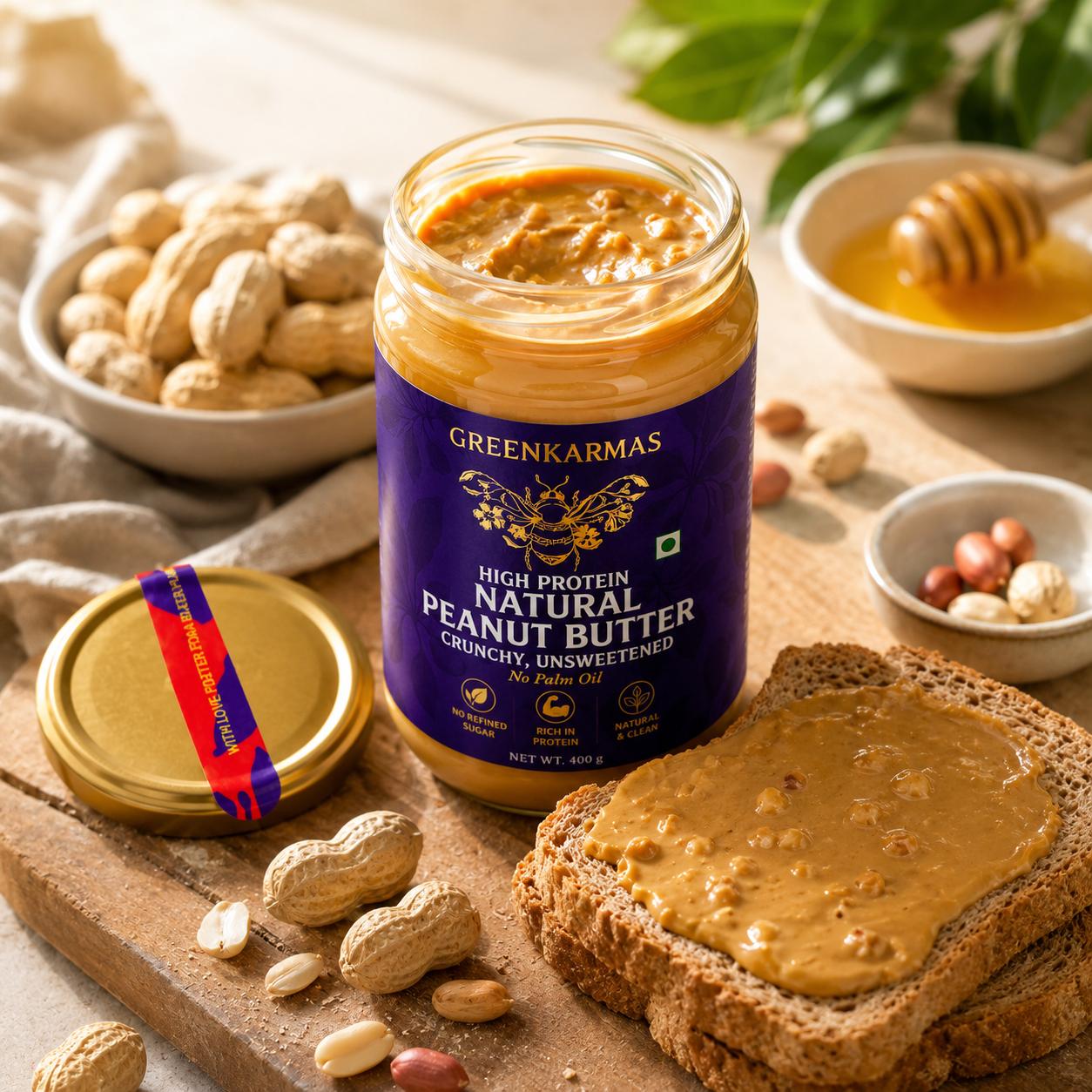 High Protein Natural Peanut Butter