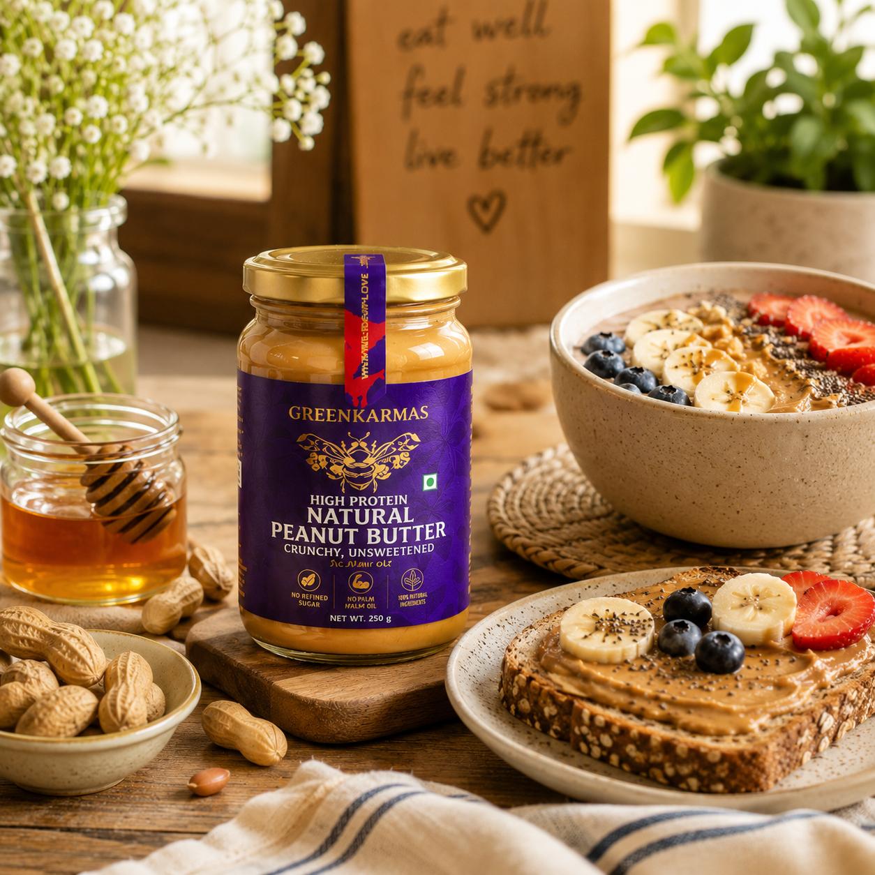 High Protein Natural Peanut Butter
