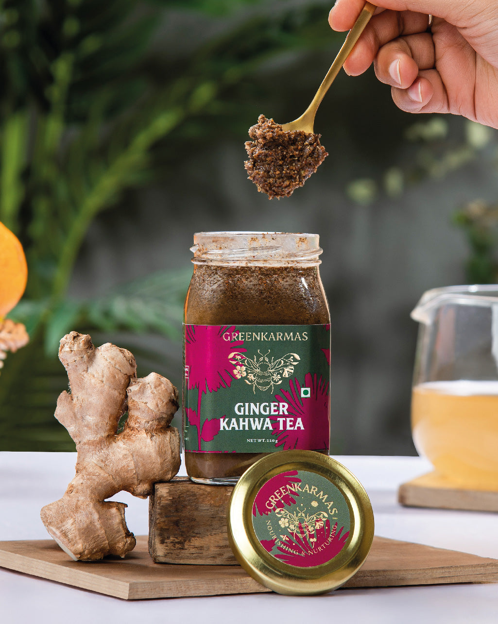 Ginger Kahwa Green Tea - Ayurvedic