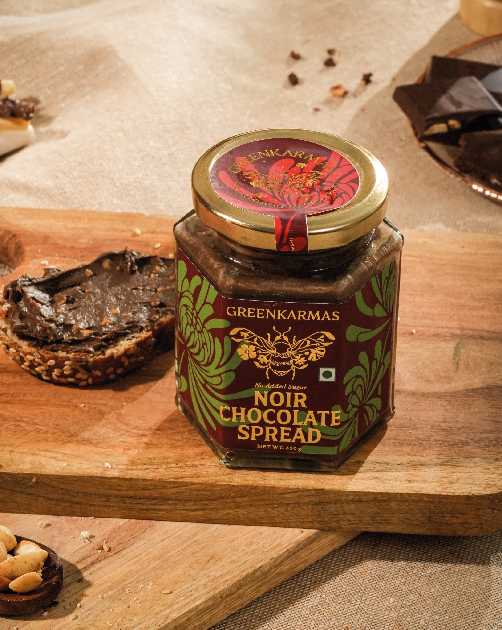 Noir chocolate spread