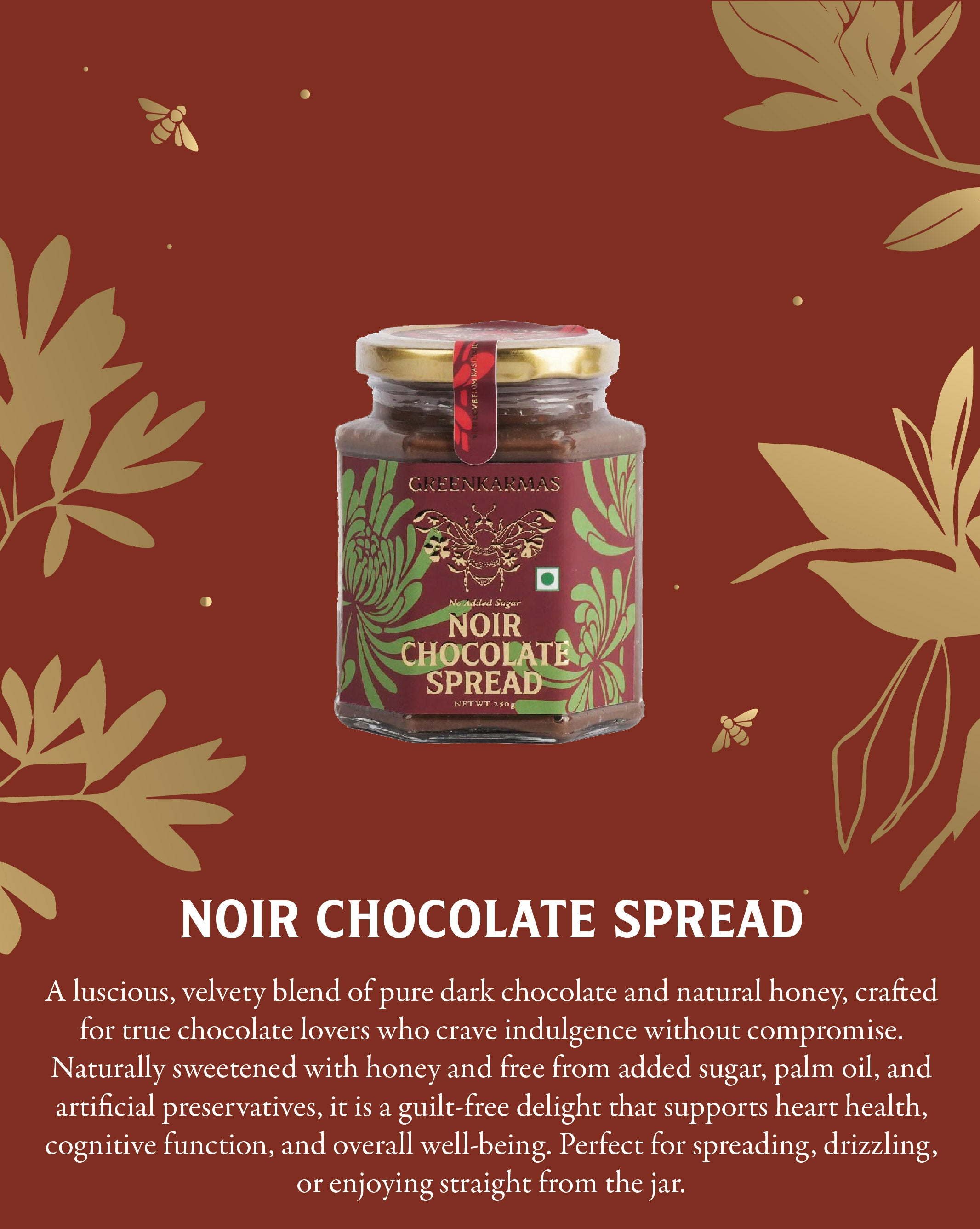 Noir chocolate spread