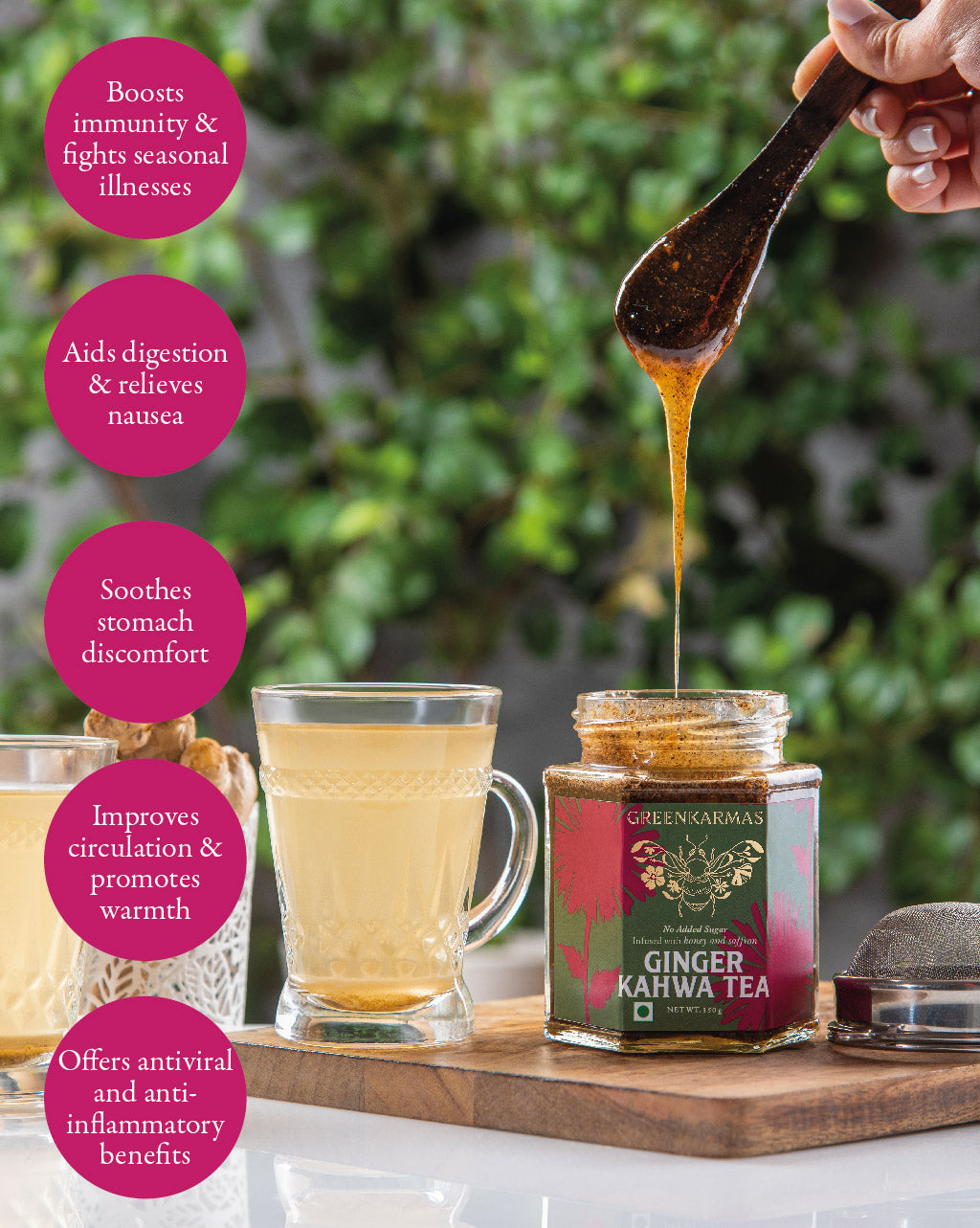 Ginger Kahwa Green Tea - Ayurvedic