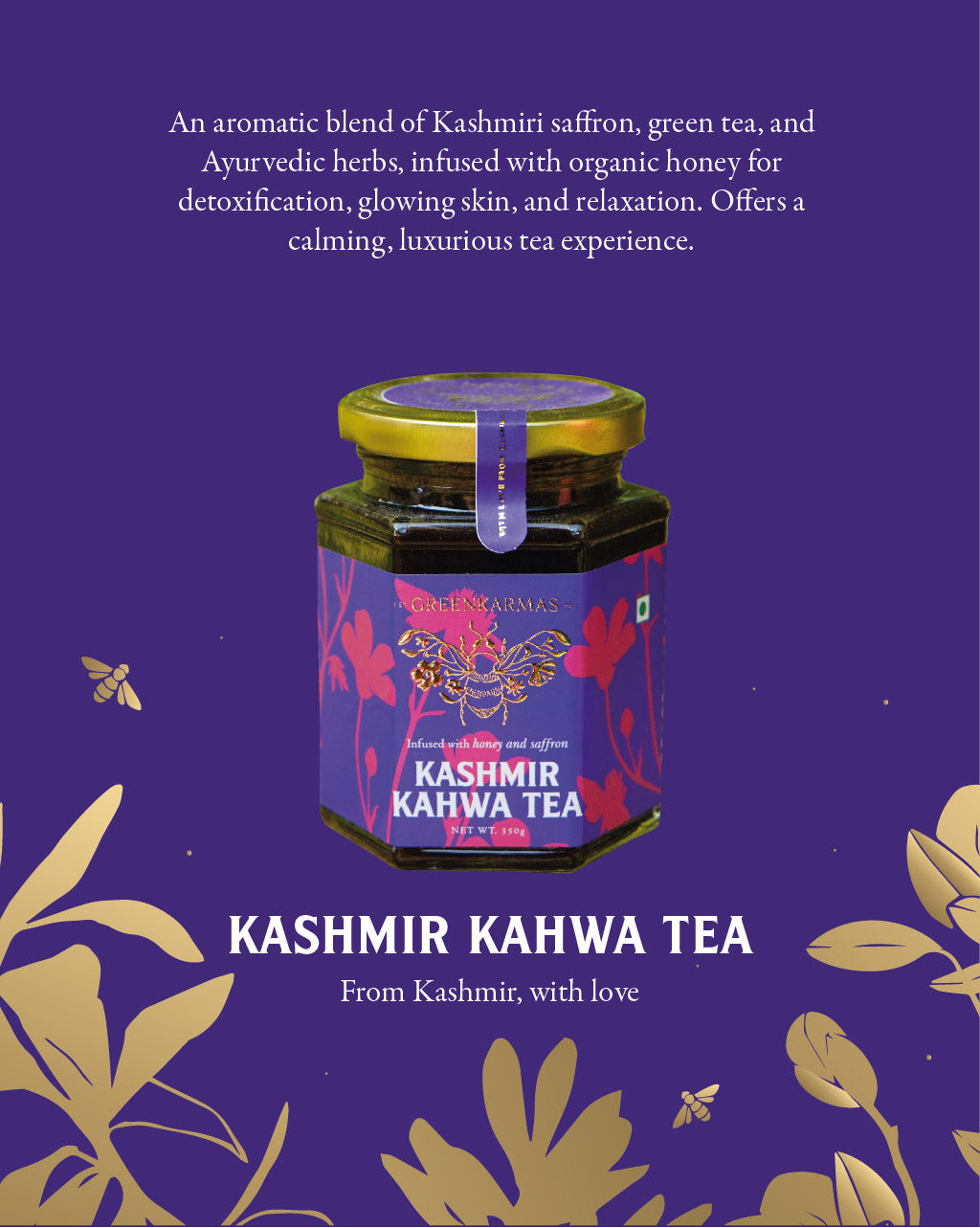 Kashmir Kesar Kahwa Tea - Ayurvedic